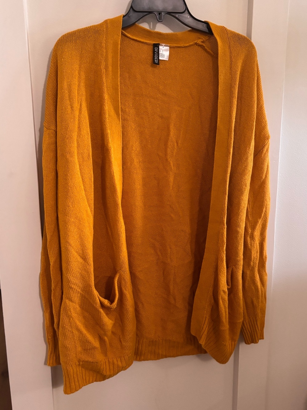 H&M Divided Mustard Yellow Cardigan
